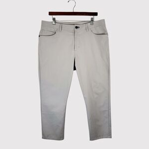 Public Rec Mens Pants Gray Chino 5 Pocket Straight Performance Classic 36x24
